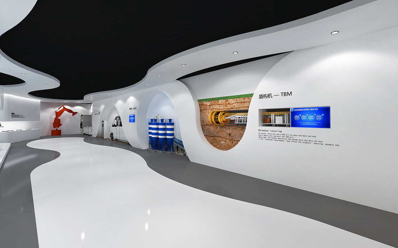 企業(yè)展廳設計數(shù)字沙盤