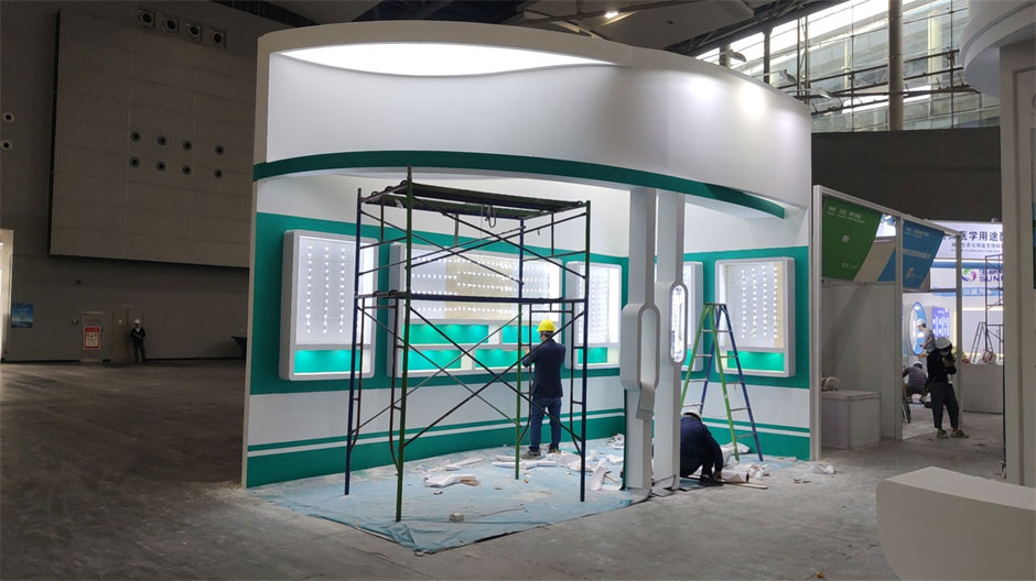 和美樂展臺搭建施工現場